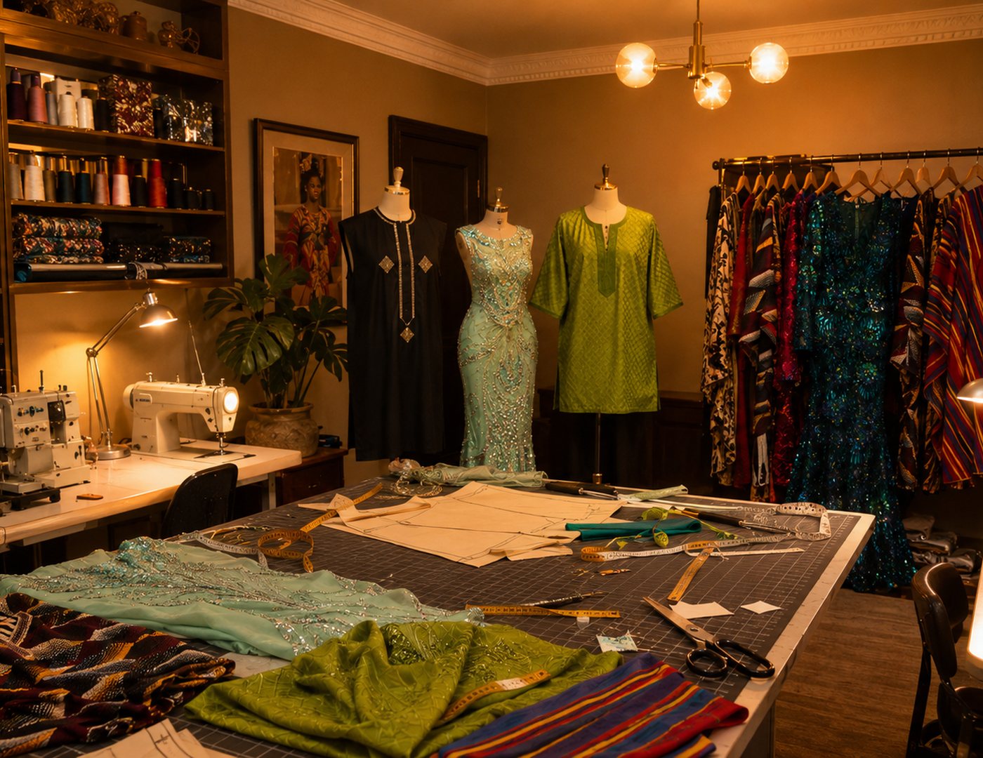 The Thread of Africa tailoring room